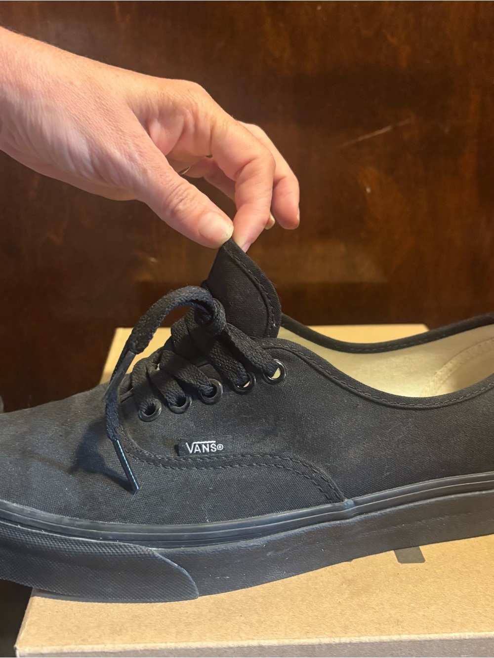 Vans Black Low-Top Canvas Sneakers
